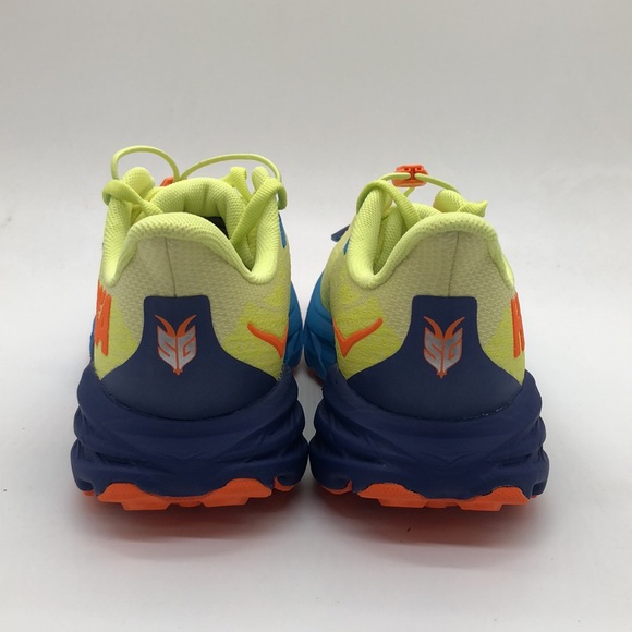 Hoka Y SpeedGoat 5 Youth Green/Blue/Orange 1134470 CGVO New with box No Lid - Picture 5 of 6